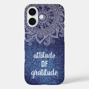 Funda iPhone 16 Inspiración Cita Actitud Motivacional Gratitud