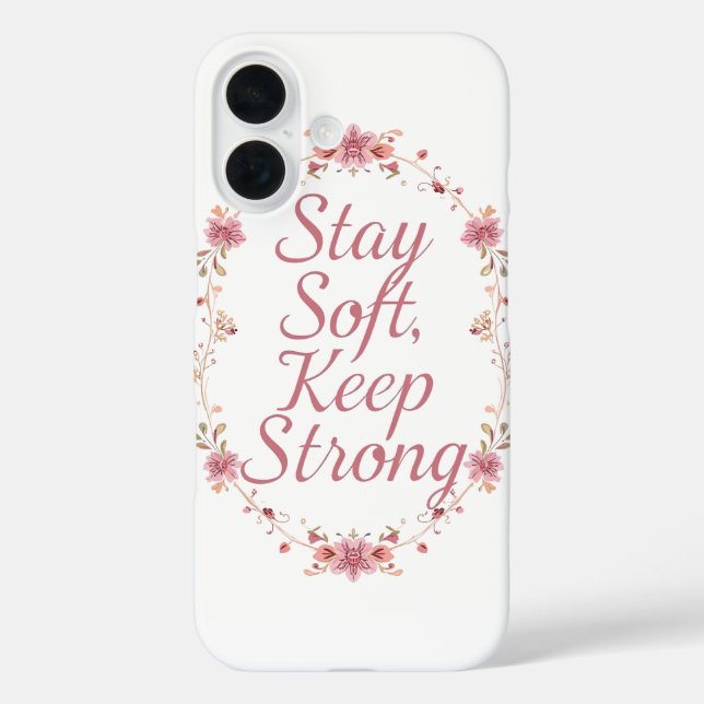 Funda iPhone 16 Inspirational Feminine Strength Quote (Reverso )