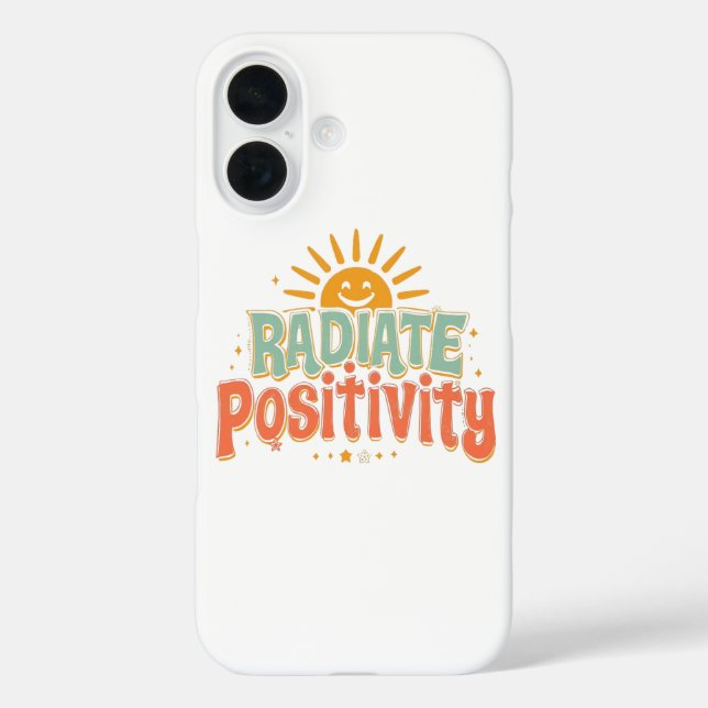 Funda iPhone 16 Inspirational Good Vibes and Happiness (Reverso )