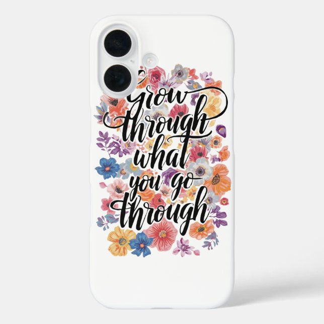 Funda iPhone 16 Inspirational Resilience and Strength Message (Reverso )