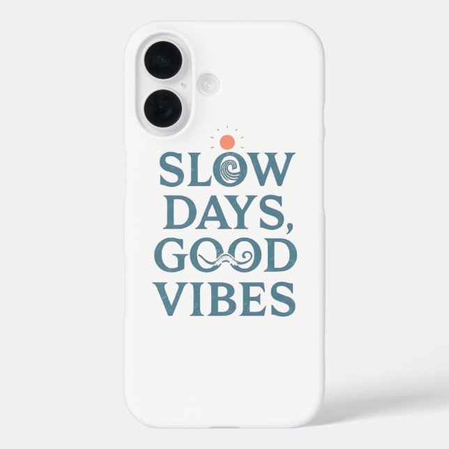 Funda iPhone 16 Inspirational Simple Living and Good Vibes (Reverso )
