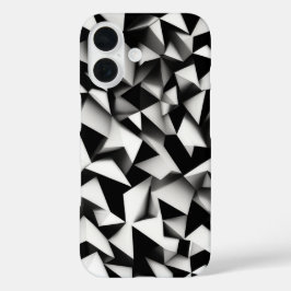 Funda iPhone 16 Interbloqueo de Triángulos de línea de arte