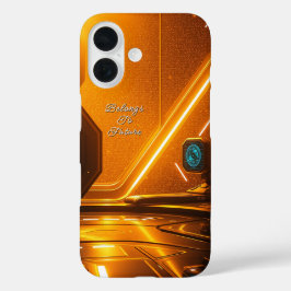 Funda iPhone 16 Interior de la Estación Espacial Futurista