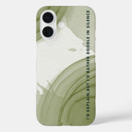 Funda iPhone 16 Introvert watercolor doodle iPhone / iPad case