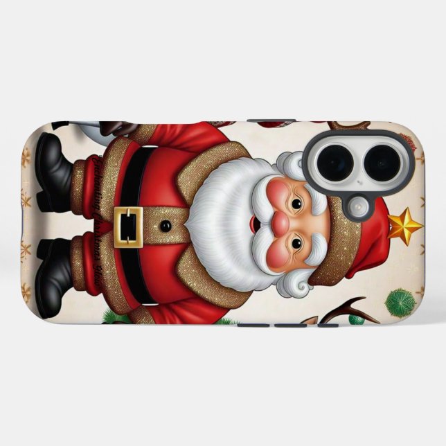 Funda iPhone 16 "Invierno de ciervos" (Reverso (Horizontal))