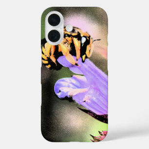 Funda iPhone 16 Iphcna de abeja y flor