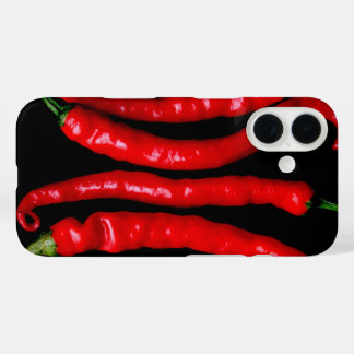 Funda iPhone 16 Iphcna de cuatro Chilies rojas