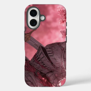 Funda iPhone 16 iPhone 16 Anime Caballero Armadura Fantasía Oscura