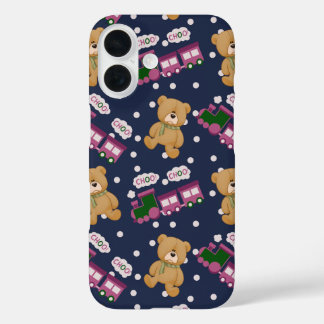 Funda iPhone 16 Iphone 16 Choo choo train bear case