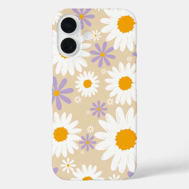 Funda iPhone 16 iphone 16 - estuche de teléfono - Daisy (Reverso )