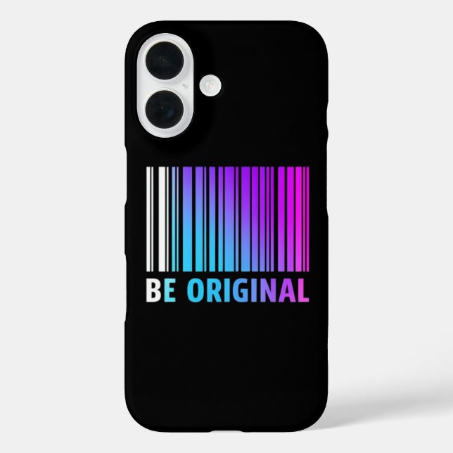 Funda iPhone 16 Iphone case "Be original" (Reverso )