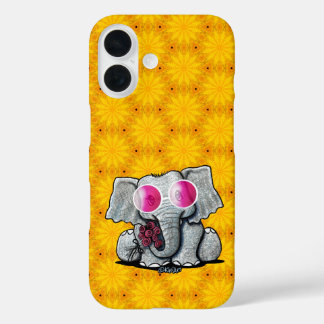 Funda iPhone 16 iPhone de KiniArt Elephant