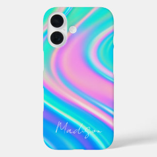 Funda iPhone 16 Iridescent Wave Flow