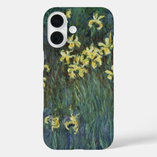 Funda iPhone 16 Iris amarillos de Claude Monet, Arte fino vintage