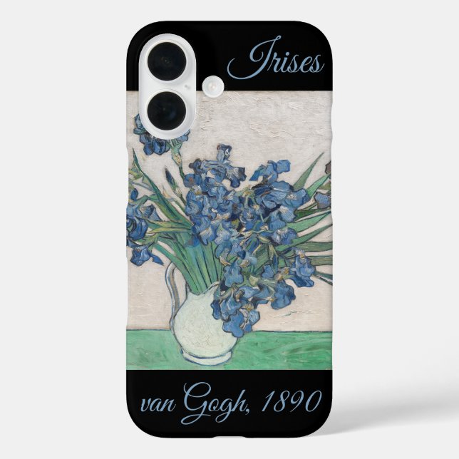 Funda iPhone 16 Irises de van Gogh: (Reverso )