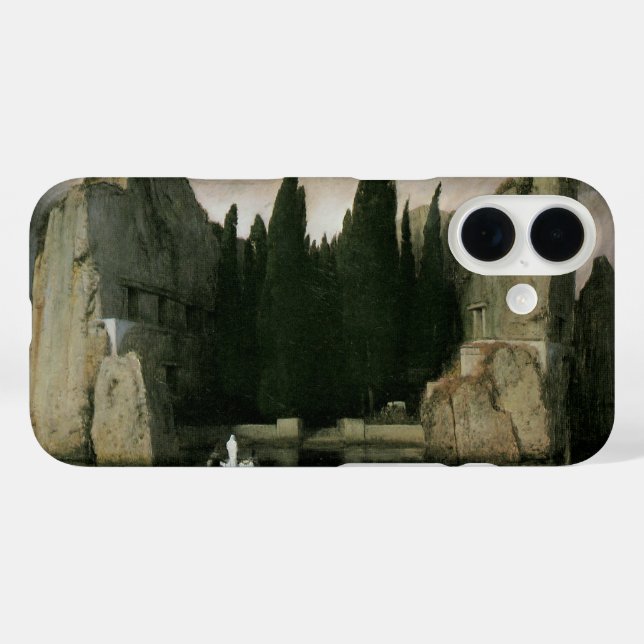 Funda iPhone 16 Isla de los Muertos por Arnold Bocklin, simbolismo (Reverso (Horizontal))