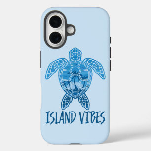Funda iPhone 16 Isla Vibes Tropical Sunset Sea Tortuga Diseño