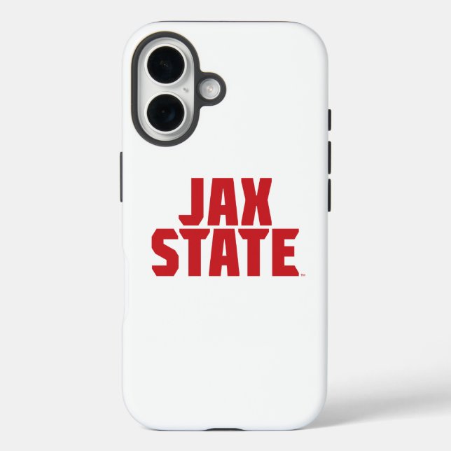 Funda iPhone 16 Jacksonville State University JAX STATE Bold Red (Reverso )
