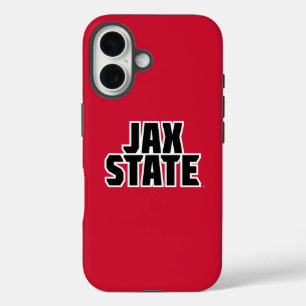 Funda iPhone 16 Jacksonville State University JAX STATE Bold Texto