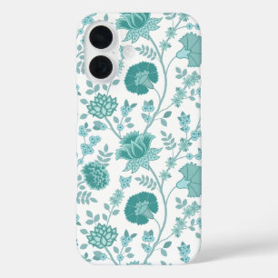 Funda iPhone 16 Jacobean Floral Big Pattern en blanco