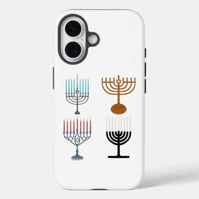Funda iPhone 16 Janucá Judaísmo Judío Religión (Reverso )