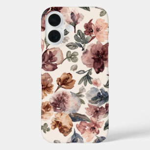 Funda iPhone 16 Jardín Botánico Malhumorado Acuarela Flor Silvestr