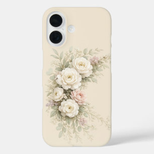 Funda iPhone 16 Jardín de Rosas en Acuarela para un Estilo Atempor