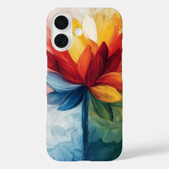 Funda iPhone 16 Jardín de terciopelo (Reverso )