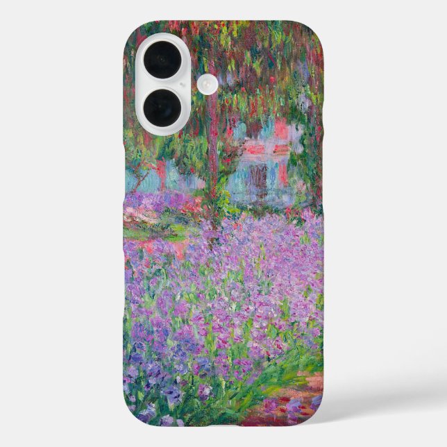 Funda iPhone 16 Jardín del artista en Giverny por Claude Monet (Reverso )