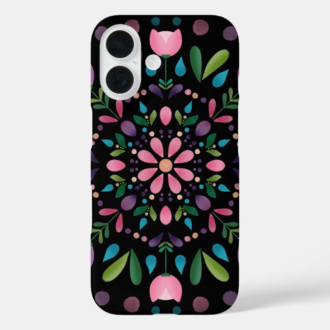 Funda iPhone 16 Jardín en Flor (Reverso )