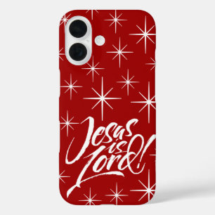 Funda iPhone 16 Jesús es el Señor - Navidades Estrellas Cristianas