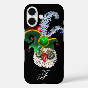 FUNDA iPhone 16 JEWEL OWL, GORRA ELF, CARACTERES DE SHAMROCK Y DIA