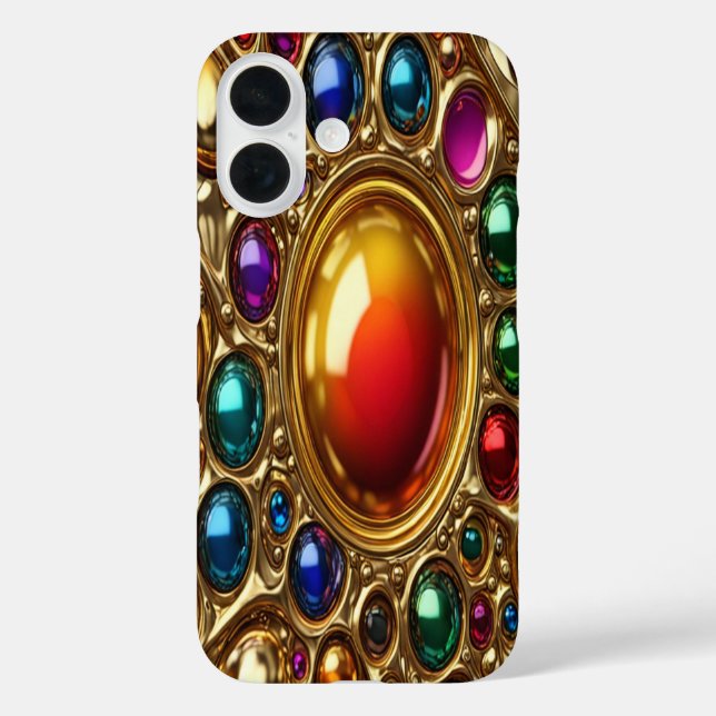 Funda iPhone 16 Joyas orbitales - Estuche Apple iPhone 16 Phone (Reverso )