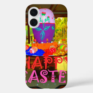 Funda iPhone 16 Joyful Festive Springtime Easter Colorido Huevos A