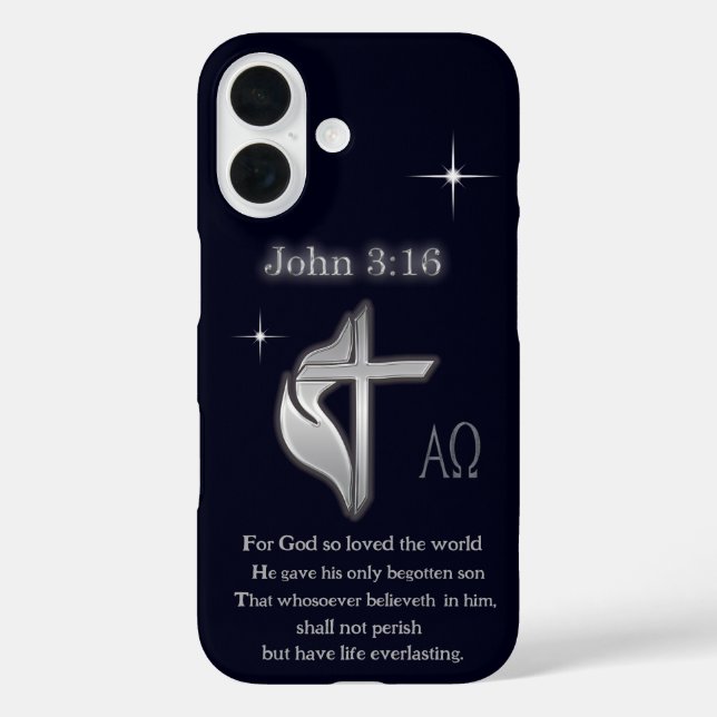Funda iPhone 16 Juan 3:16 (Reverso )