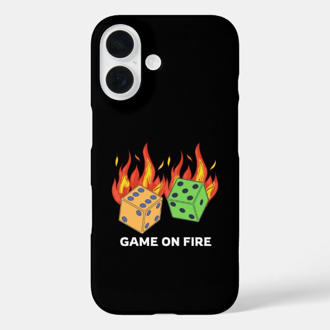 Funda iPhone 16 Juego al fuego (Reverso )