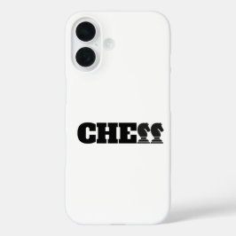 Funda iPhone 16 Juego inteligente creativo de los Caballeros Negro