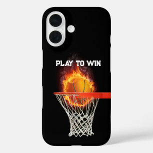 Funda iPhone 16 JUGAR PARA GANAR Básquetbol Regalos deportivos