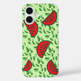 Funda iPhone 16 Juicy Watermelon & Leaf
