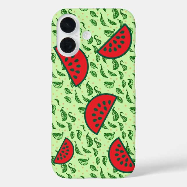 Funda iPhone 16 Juicy Watermelon & Leaf (Reverso )