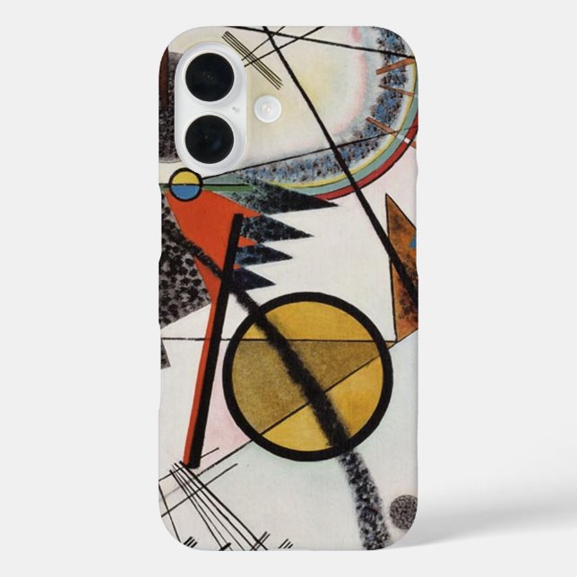Funda iPhone 16 Kandinsky Abstract Pintando maestro de arte modern (Reverso )