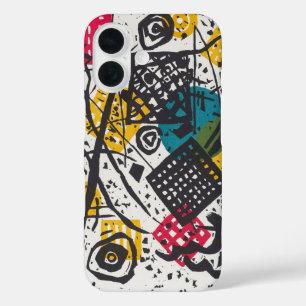 Funda iPhone 16 Kandinsky Pequeños Mundos V Resumen Clásico