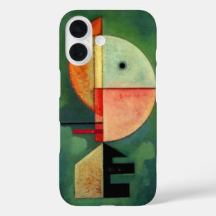 Funda iPhone 16 Kandinsky Upward Abstract Painting Green