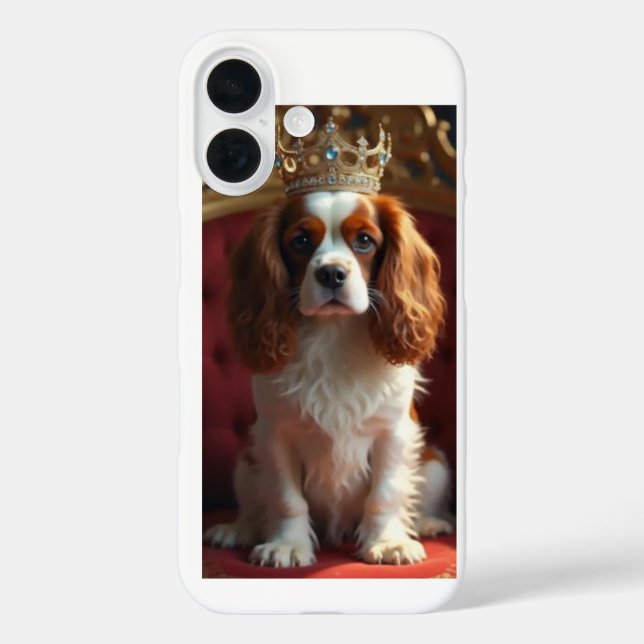 Funda iPhone 16 King Charles Cavalier Spaniel (Reverso )