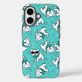 Funda iPhone 16 KiniArt Cutieface Westies