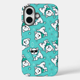 Funda iPhone 16 KiniArt Cutieface Westies