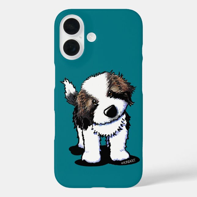 Funda iPhone 16 KiniArt St. Bernard (Reverso )