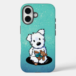 Funda iPhone 16 KiniArt Westie And Bear