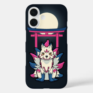 Funda iPhone 16 Kitsune Fox de nueve colas - Yokai divertida
