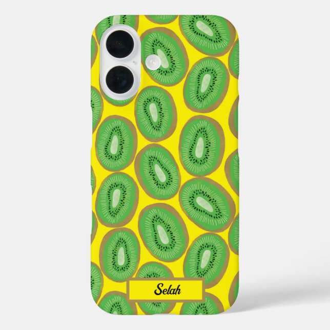 Funda iPhone 16 Kiwi personalizado (Reverso )